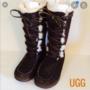 ugg boots tie up front